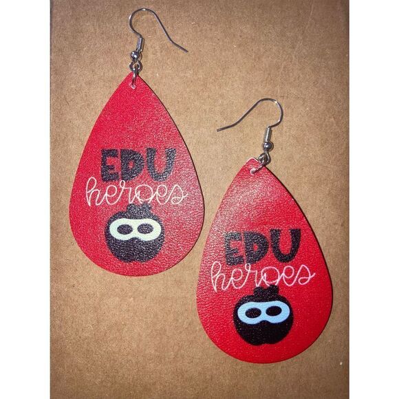 ☀️3/$12☀️ Teacher Dangle Earring - Picture 1 of 4